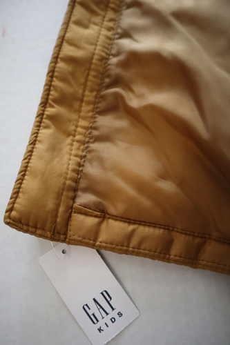 Gap 418456 Kids Sz XL (12) Honey Mustard Yellow ColdControl Quilted Puffer Vest - Picture 5 of 9