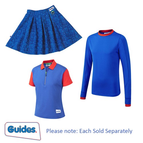 Girls Guides Official Uniform Hoodie Long Sleeve T shirt Jacket Polo