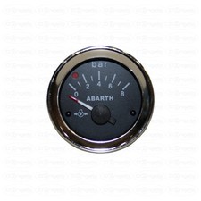 MANOMETRO PRESSIONE OLIO D. 52 MM FONDO NERO ABARTH PER 500 F-L-R E 126