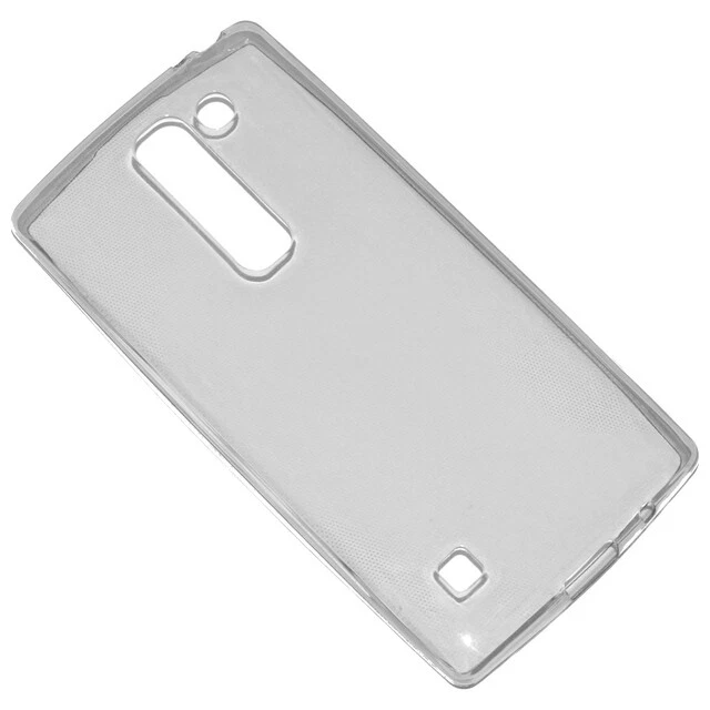 CUSTODIA SILICONE COVER BACK CASE ULTRA SLIM 0,3MM GEL SOTTILE LG SPIRIT NERA - Immagine 2 di 4