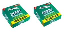 Pack 2 Derby Single Edge Razor Blade 100/P