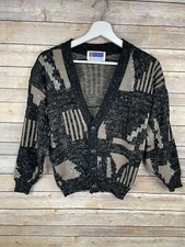 Vintage Sweater Graphix Kids 12/14 Grandpa Cardi Cosby Style Button Up Sweater