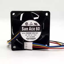 Sanyo 9G0612G101 6038 DC12V 1.54A 6CM 4-Pin Cooling Fan
