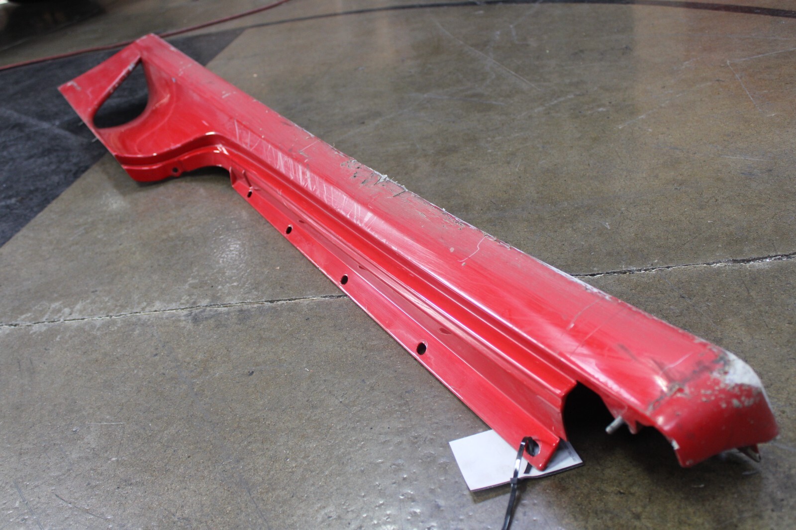 Ferrari F430, Coupe, Spider, LH, Rocker Panel, Red, Dmg, Used, P/N 68021110
