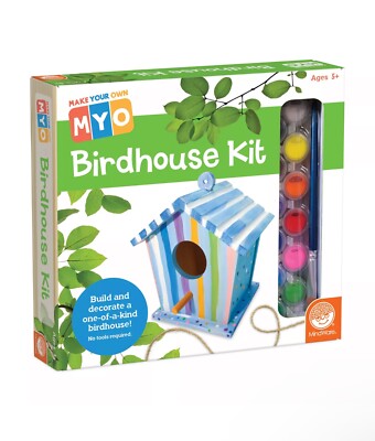 New - MindWare Make Your Own Birdhouse Kit - Ages 5+ | 1 player