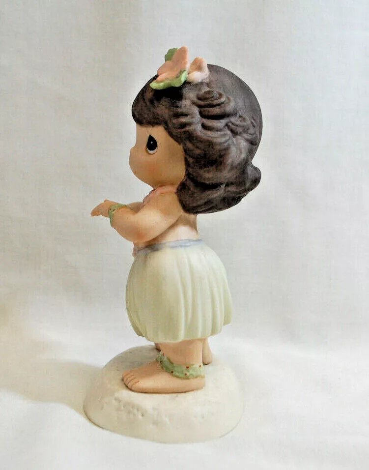 Precious Moments Happy Hula Days Hawaiian Hula Girl Figurine
