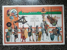 GLI ESERCITI DI ROMA Poster  STORIA UNIVERSALE Rizzoli-Larousse - 90x58 cm 