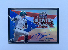2021 Leaf Metal Draft - State Pride Tyler Black #SP-TB1 Black Rainbow Auto /15