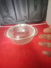 Vintage PYREX 022 Clear Glass, 1 Qt Casserole with Lid. Oven Safe