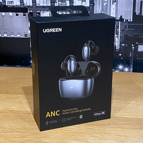 UGreen Hitune X6 Hybrid Noise-Cancelling Bluetooth Wireless Earbuds Black - Picture 24 of 24