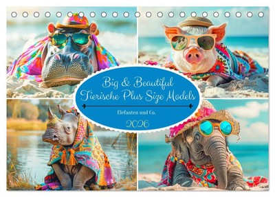 Big & Beautiful. Tierische Plus Size Models. Elefanten und Co. (Tischkalender...