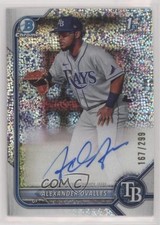 2022 Bowman Chrome Prospect Speckle Refractor /299 Alexander Ovalles Auto 0s9t
