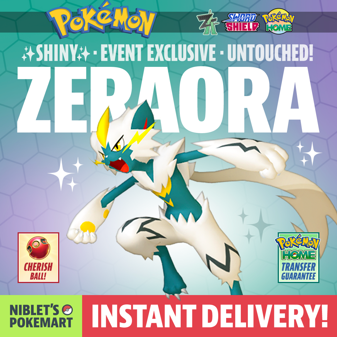 shiny zeraora pokemon card - - 057/162 - Uncommon  SHINY ZERAORA  Exclusive