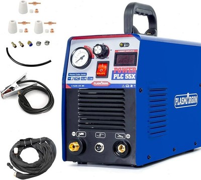 CUT55X 110V/220V 55A Plasma Cutter Machine HF IGBT Inverter LED 12mm Clean Cuts