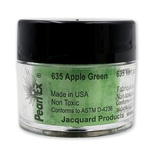 Jacquard Pearl Ex Pigment Powder 3 Grams Apple Green Loose Mica Powder Epoxy