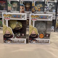Funko Pop! One Piece Soba Mask CHASE & Common #1277 Chalice Collectibles