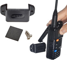 Ham Handheld Radio Holder, Walkie Talkie  Speaker Mic Vehicle Car Clip Mount Br