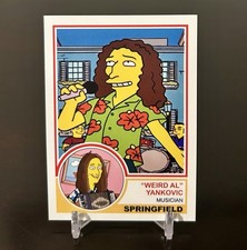 Weird Al Yankovic - Simpsons HD Quality Custom Retro Baseball Card Weird Al Yankovic - Simpsons HD Quality Custom Retro Baseball Card