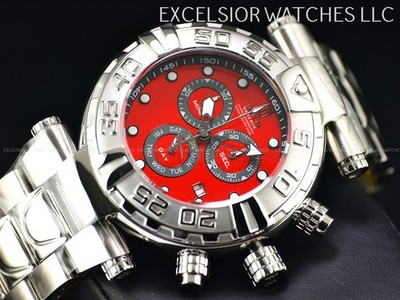 Rare New INVICTA Men's 47mm JT Subaqua Noma I LE Swiss Chrono Red Dial SS Watch