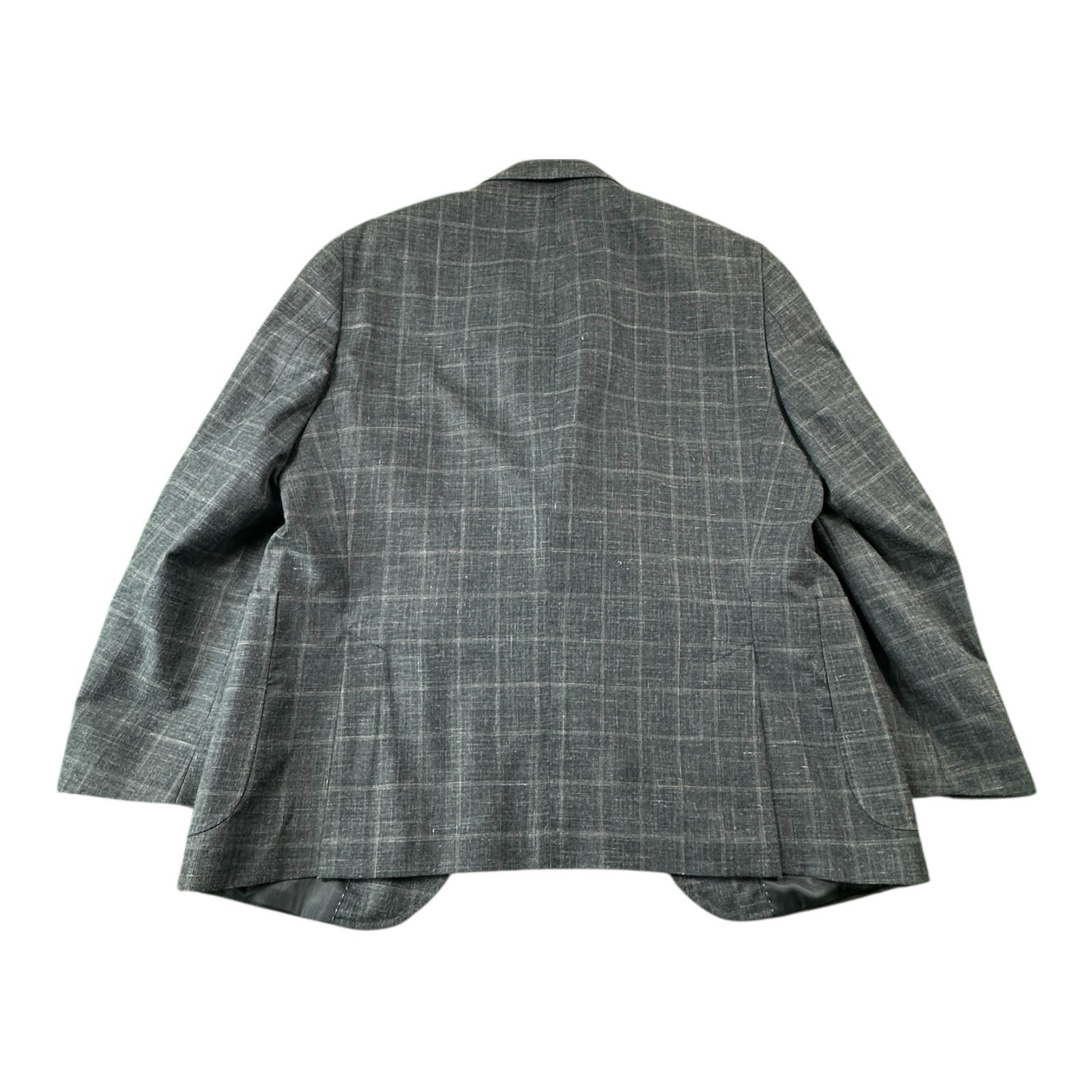 Peter Millar Blue Checked Current Wool Linen Silk… - image 4