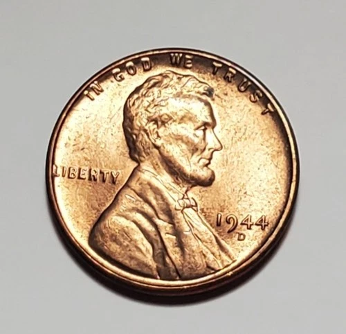 1944 D LINCOLN WHEAT PENNY UNC #P3599