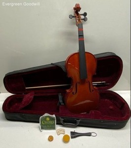 Mendini Viola MA250 - 16'' Body w/ Bow and Hard Case - Missing One Tuning Peg