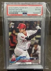 2018 Topps Shohei Ohtani A-17 Team Set Graded PSA 6 Graded Angels/Dodgers Rookie