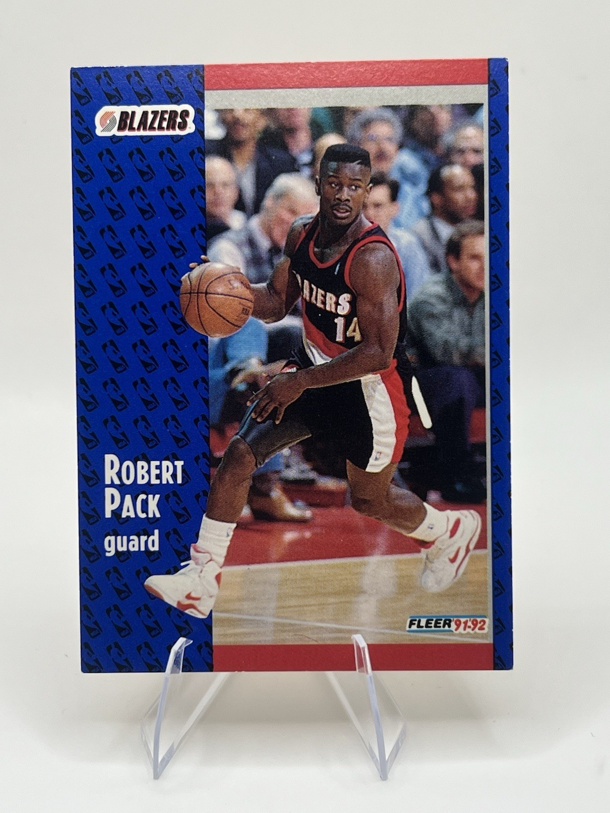 1991-92 Fleer Robert Pack RC Portland Trail Blazers #345