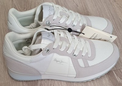 Tinker City W White Größe 37 Damen Sneaker Weiß Pepe Jeans Schuhe PLS40027 800