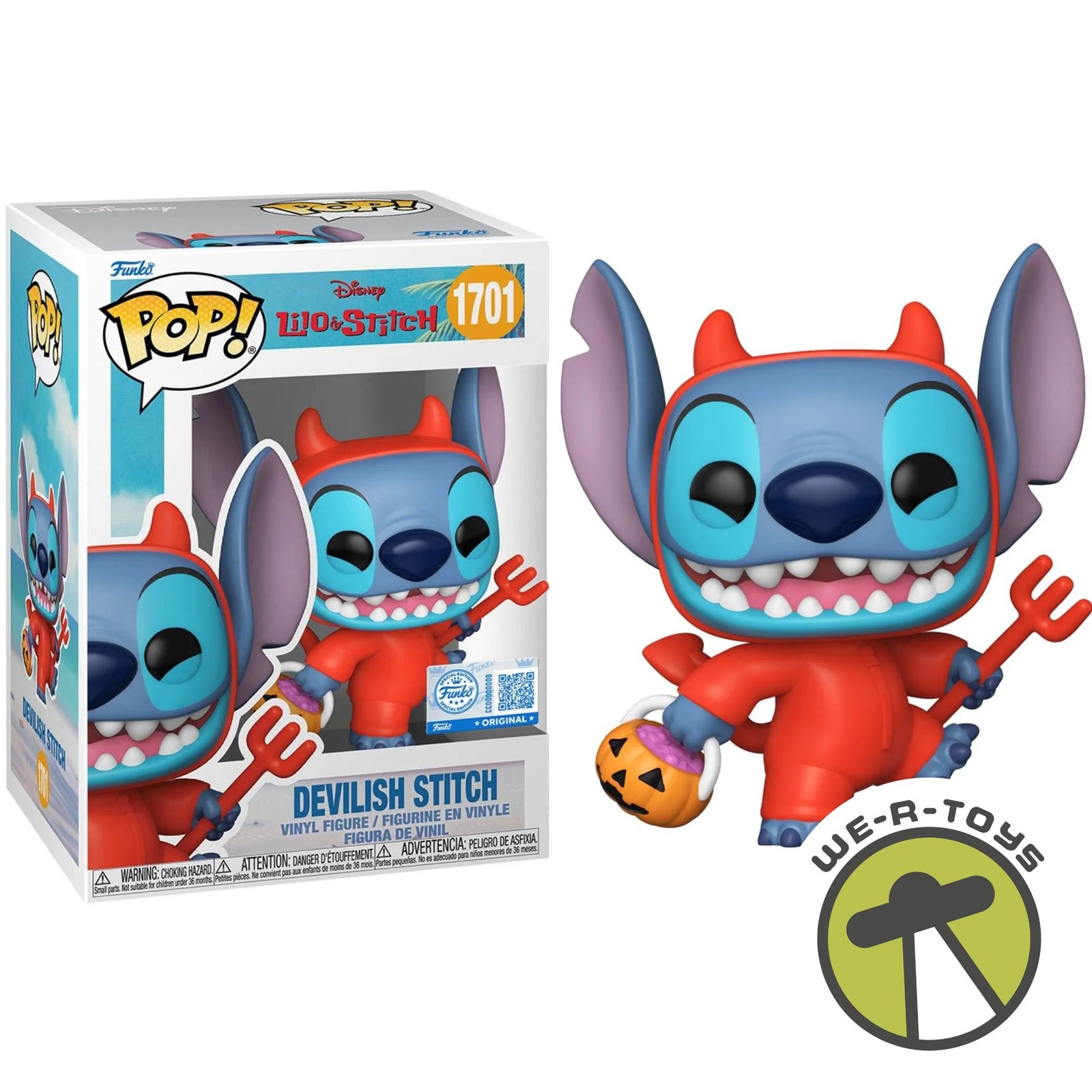 Funko Pop Disney 1701 Lilo & Stitch Devilish STITCH Vinyl Figure EE Exclusive