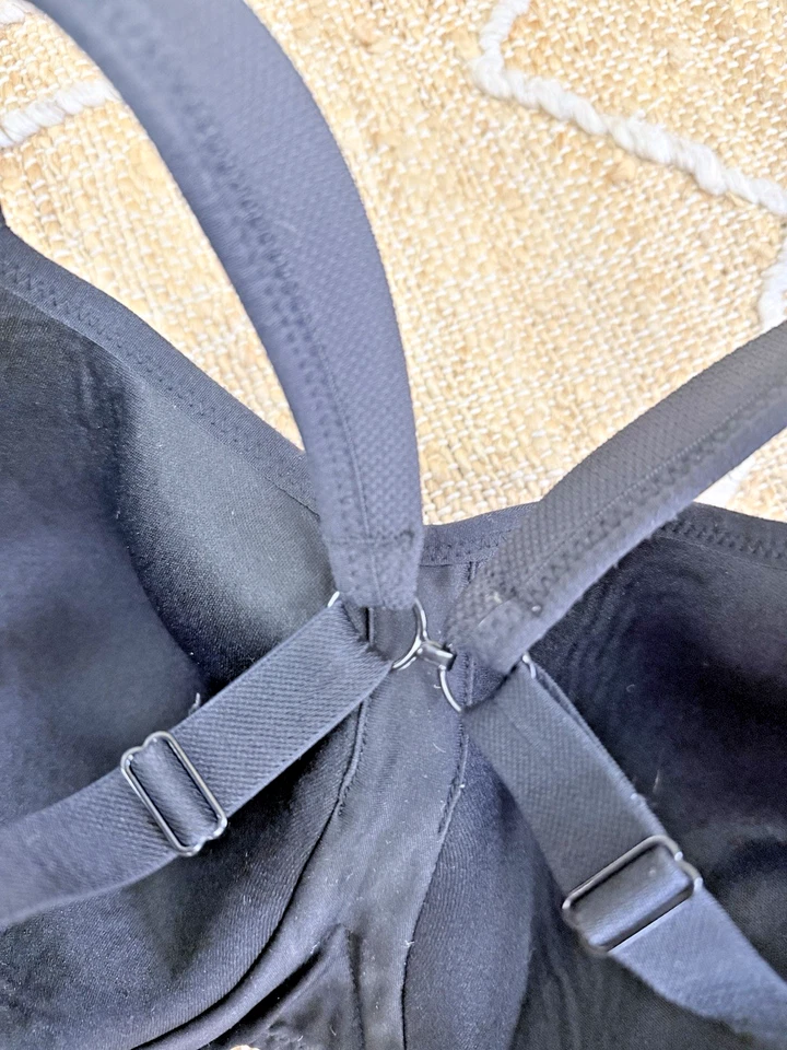 PANACHE Sport 30GG Style 5021 Underwire Running Racerback Black Training Gym Bra - Image 3 of 4