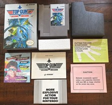 Top Gun Second Mission NES - Complete In Box CIB Tested Working Nintendo Vintage