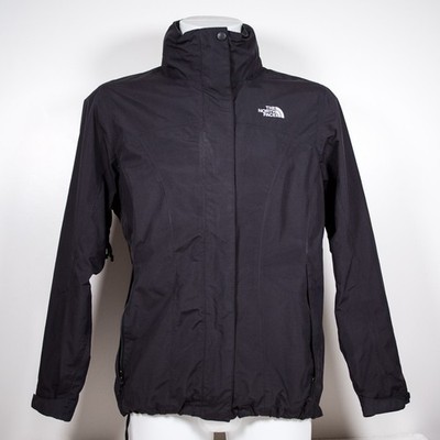 North Face Jacke Damen Medium schwarz Hyvent Windbreaker Regen Kapuze Mantel Damen