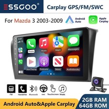 Apple CarPlay Android 13 Car Stereo GPS Radio Sat Nav +AHD for Mazda 3 2004-2009