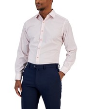 Bar Iii Mens Slim Fit Dress Shirt Pink - 16-16.5 L