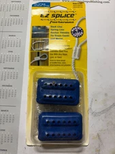 2  PAIR NOS 1/2" EZ Splice Fasteners Rope Tie, Blue.