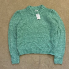 NEW $118 J Crew Alpaca Wool Blend Fuzzy Pullover Sweater Small