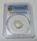 1903-S 10C PCGS Genuine Cleaned-VF Detail Barber Dime
