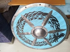 Medieval Viking Shield Ragnar Wife Battle Ready Wooden Shield Best Gift