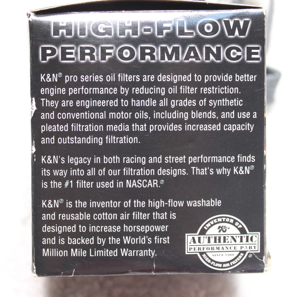 Filtro de aceite de alto rendimiento de flujo K&N PS-1001 Pro Series PF47 PF1225 FL321 Foto 3 de 4