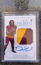 2015 Panini National Treasures College - Football Materials Signatures David...