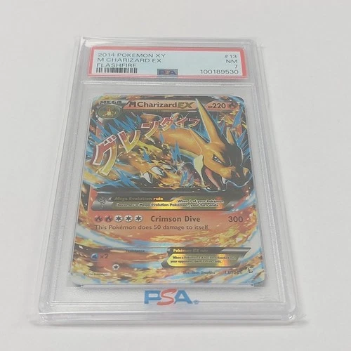 2014 Pokemon XY M CHARIZARD EX 13/106 Flashfire PSA 7 NM-MT Foil Mega