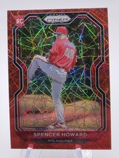 2021 Panini Prizm RC #66 Spencer Howard  Red Lazer Prizm Baseball Card 