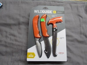 Outdoor Edge WildGuide 4 Piece Knife Saw Field Dressing Kit w/ Sheath NEW!