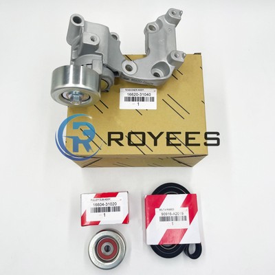 For Toyota Highlander V6 3.5L 08-16 Serpentine Drive Belt & Idler Pulley Kit