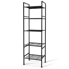 5-Tier Wire Shelving Metal Rack Shelves, Standing Storage Shelf Units Flat for 
