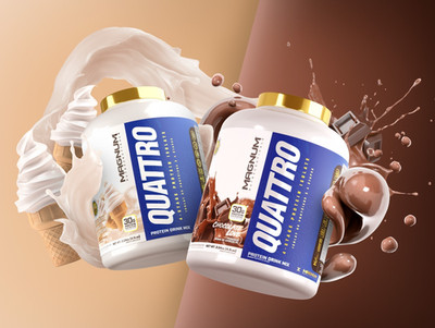 Magnum Nutraceuticals Quattro 2lb Chocolate Love Protein Isolate 02/2028exp