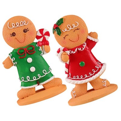  2 Pcs Lebkuchenmann-ornament Lebkuchenmann-dekoration -Mann Weihnachtsfigur