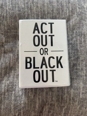 Act Out or Blackout Adult Party Card Drinking Game USA Seller, Sealed