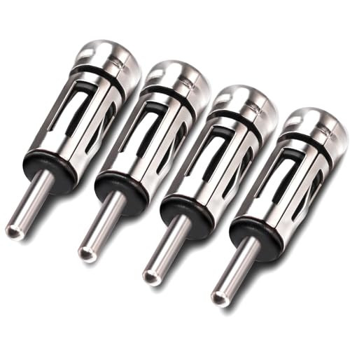 4 Stück DIN zu ISO Auto Antenne Adapter, DIN Stecker auf ISO Buchse Radio Antenne - Bild 1 von 6